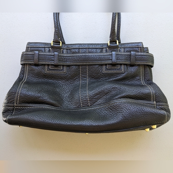 Coach Hampton Pebble Leather Black Bag - E06S-10213 - Picture 3 of 8